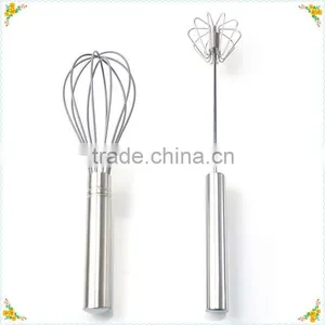 Whousehold Wire Whisk Flat Egg Beater Silicon Egg Beater / Egg Whisk High Wire Whisk Flat Egg Beater thumbnail-4