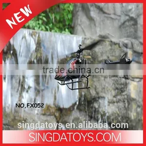 New!FX052 RC Helicopter Large 2.4G Single Blade Alloy 4CH Helicopter With Gyro Large Toy for Sale thumbnail-1