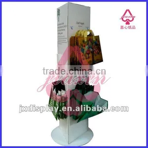 Cardboard Display Stand for Shopping Bag Promotion With Peg Hooks thumbnail-1