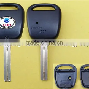 Uncut TOY48 Remote Key Case Fob for TOYOTA With Logo and One Side Hole thumbnail-1