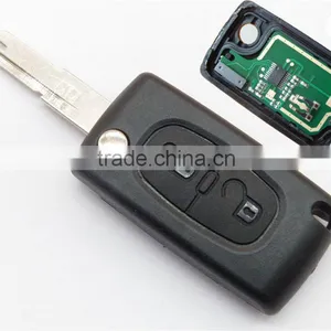 Wholesale Citroen Flip Car Key 2 Button 206 Blade Transponder Chip ID46 433MHz, Citroen Remote Key thumbnail-1