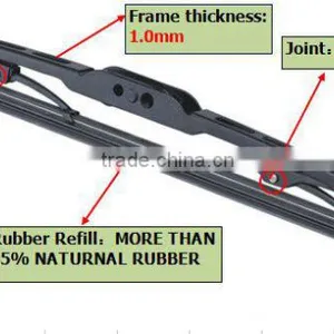 Automotive Parts Wycieraczka Metal Frame Windshield Stealth Wiper Blade thumbnail-2