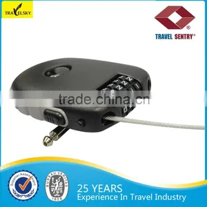 Retractable Cable Combination Plastic Luggage Lock thumbnail-4