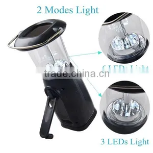 Popular 6 LEDS Solar Power Hand Cranking Dynamo Led Rechargeable Lantern thumbnail-2