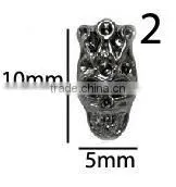 3D Nail Art DIY Rhinestone Decoration Nail Accessories Rock Punk Alloy Skull Rivet Craw For Manicure Tools thumbnail-5