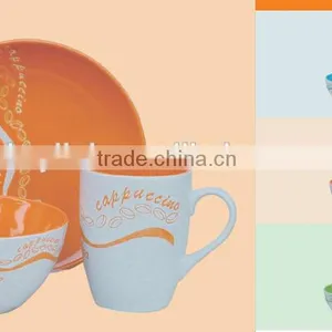 High Quality 3pcs Stoneware Breakfast Set as Gift thumbnail-1