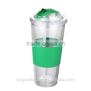 Cute Flip Straw 500ml-600ml Tailor-Made Classic Christmas Plastic Mug thumbnail-1
