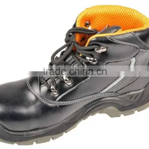 Anti-Puncture Anti Static Split Embossed Leather Toe Cap Safety Shoes thumbnail-2