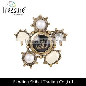 2015 Wholesale Latest Fashion New Model Flower Shape Musical Note Brooch With Best Price and High Quality thumbnail-1