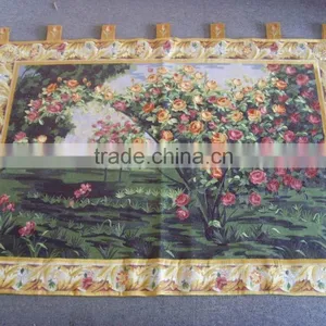 Gift Embroidery Flower Rectangle Wall Hanging thumbnail-1