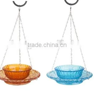 Hobnail Glass Bird Feeding Bowl thumbnail-4