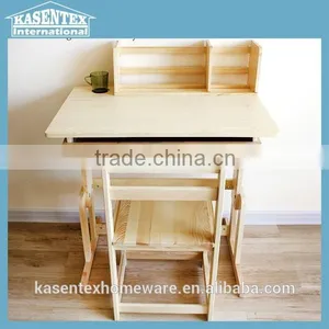 Wooden Children Study Desk Adjustable Desk Set thumbnail-1