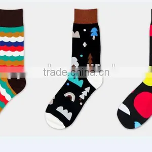 Men's Customized Crew Upbeat Dress Socks Men thumbnail-1