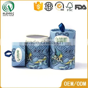 Handmade Round Small Rolled Edge Paper Cardboard Tubes Push up Paper Tubes With Ribbon thumbnail-1