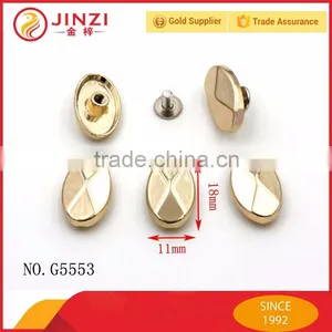 Metal Rivets With Scerw Fixing in Zinc Alloy for Bags Decoration Leather Bags thumbnail-1