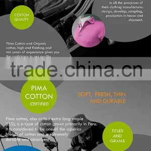 Peru Pima Cotton 100% Blank T-shirts in Pack thumbnail-3