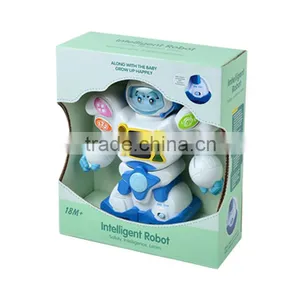 English and Spanish Battery Operated Kids Robot Toys With Light and Music thumbnail-3