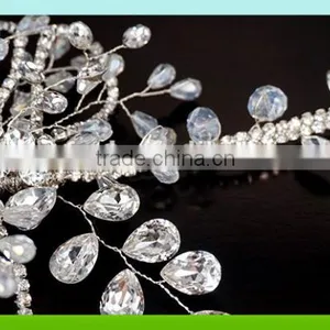 2016 Wholesale Bling Bling Crystal Haircomb for Bridal,decorative Haircomb thumbnail-5