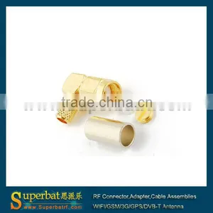 RG58 SMA Plug Right Angle Connector Reverse Polarity thumbnail-1