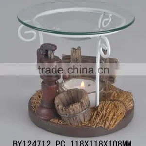 Oil Burner Resin Garden Scene thumbnail-3
