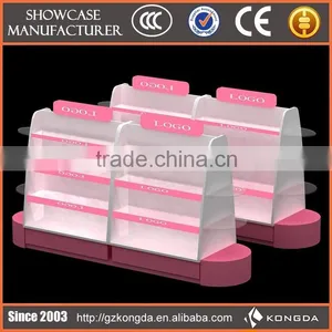 2015 New Arrival Nice Factory Custom Fashion Cosmetic Counter Display Rack thumbnail-1