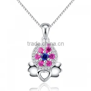 Multicolor Diamond Wholesale 925 Sterling Silver Jewelry Set thumbnail-2