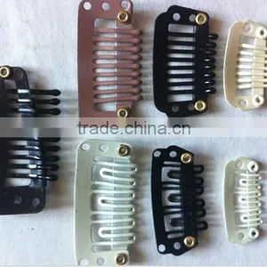 Metal Hair Clips Snap Hair Clips Hair Extension Snap Clips 3.8cm 10 Teeth thumbnail-5