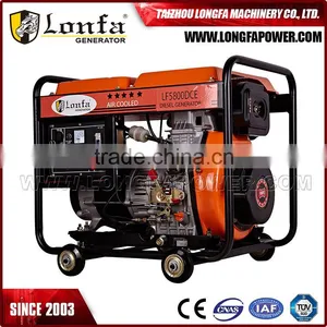 7KVA Open Type Portable Diesel Generator Electric Start thumbnail-1