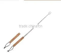 Mini Wooden BBQ Fork Handle With Hang Rope thumbnail-1