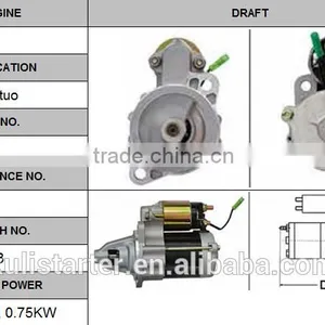 SUZUKI Auto Starter for Autuo 12V 0.75KW CW 8T thumbnail-1