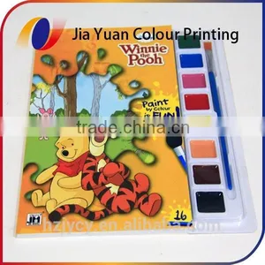 Hardback Perfect Bound Coloring Book Printing Services With Water Colour Brush thumbnail-3