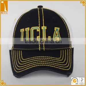 2016 New Multi-panel Custom Designed Distressed Promotional Hats Caps thumbnail-1
