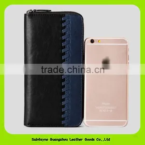 16908 Wholesale Zipper Classic Mens Rfid Wallet Genuine Leather thumbnail-4