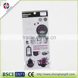 Custom Butterfly Shape Clearly Removable Transparent PVC Lable Sticker thumbnail-2
