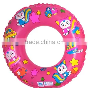 Printing Lele Cat PVC Inflatable Swimming Ring thumbnail-1