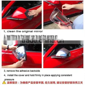Side Mirror Cover Mustang Parts 2015 Chrome Accessories thumbnail-4