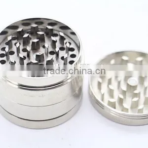 Tobacco Grinder Metal Herb Grinders, 4 Parts Grinder, Zinc Alloy , Mixed Colors, Custom Available thumbnail-2