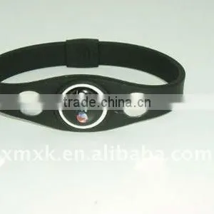 Fashion 3 Holograms Energy Ion Silicone Balance Bracelet Bands thumbnail-1