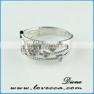2015 Fashion Jewelry Ring!latest Weddingring Design!micro Pave Diamond Setting Ring-new Wholesale China Silver Ring thumbnail-3