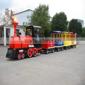 Amusement Park Electric Trains Trackless Train Ride Classical Train thumbnail-4