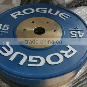 Olympic Competition Rubber Bumper Plates thumbnail-3