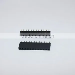 2.54mm Single Row Straight Female Header 12 Pin thumbnail-6