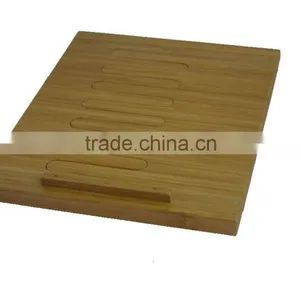 DT013/Hot Sales Bamboo Square Ipad Holder,New Design Bamboo Ipad Rack,Tablet Stand thumbnail-3