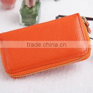 Womens Leather Key Chain Credit Card Holder Cash Wallet thumbnail-2