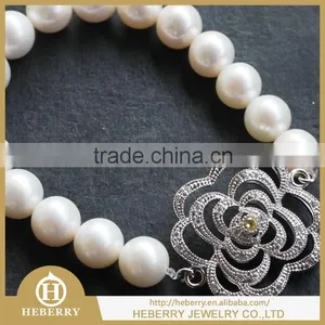 Charming Baby Pearl Bracelets in Size 9mm Match 925 Silver Buckle Wholesale thumbnail-2