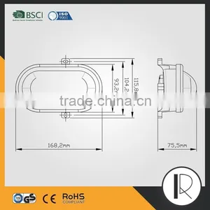 5.5W Led Oval Bulkhead Lamp thumbnail-5