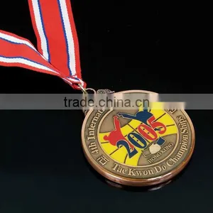 Engraved Plate Metal Custom Medallion Coin With Enamel thumbnail-5