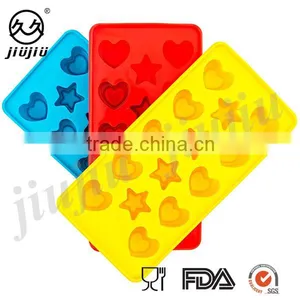 Heart,Star Shape Silicone Ice Cube Tray/cake,baking Mold thumbnail-1