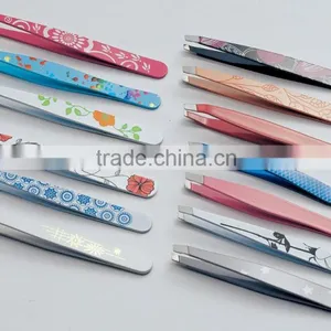 Colorful Painting Finish Silk Screen Pattern Tweezer thumbnail-3