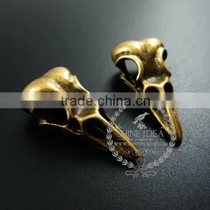 32*15mm Vintage Antique Bronze Metal Heavy Duck Head Skull Pendant Charm 1810421 thumbnail-2